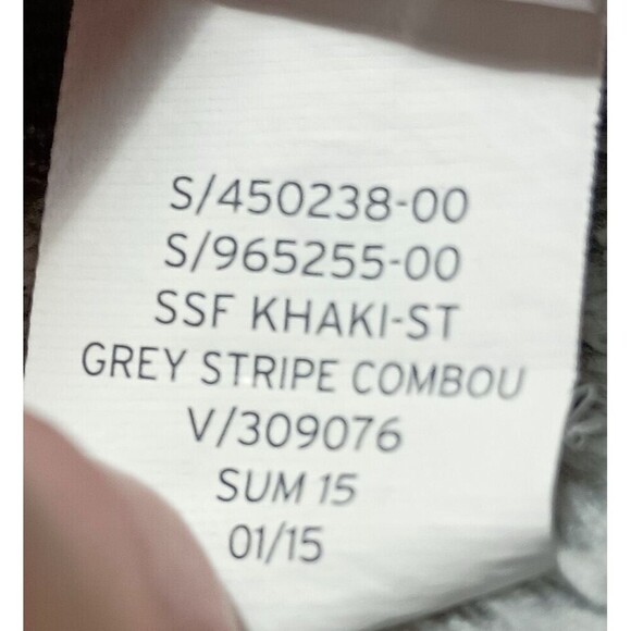 Gap Kids Girls Grey Stripe Khaki Pants Slim Straight Regular Fit MCM Kidcore - Picture 11 of 15